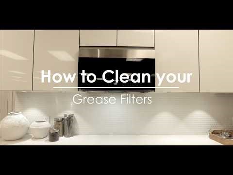 How to clean your grease filters for a Panasonic Over the Range Microwave Oven.