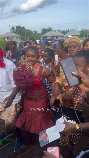 Our stunning Oron bride bringing the beauty of tradition to life! Every step, every move—rich in culture, pride, and elegance. Massive congratulations to Becky _______________ Bribe: @doctor_becs Planner: @vogueeventsng DJ @iamdi_jemmy Makeup Artist @sunshine_makeup_artistry Hair Stylist @style_conic Gele Artist @glogele_ Photography @the.wedding_temple Videography@the.wedding_temple Groom’s Styling and Creative direction @aniferaz Groom’s Maroon Outfit @aniferaz Bride’s Green Outfit @spangles B