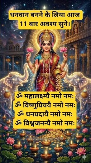 Listen to this powerful Laxmi Mantra to invite wealth#laxmimantra #mahalaxmi #shorts #bhakti #mantra
