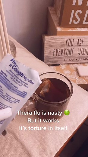 50 and acting like a baby .. #galesworld #sickomode #theraflu #teatime #lovemymom