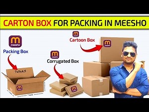 Carton Box for Packing l Corrugated Packaging l How to Get Packing Material for Meesho ? Box Packing