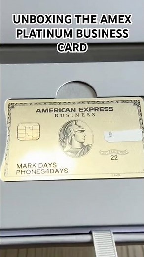 Unboxing the American Express Platinum Business Card #amexplatinum #amex ( OLDIE BUT GOODIE )