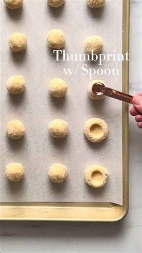 Eggnog Thumbprint Cookies