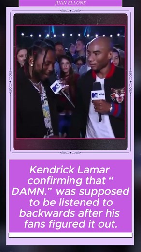 Kendrick Lamar confirmed that the album DAMN is meant to be listened to in reverse