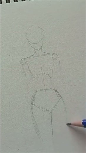 Female Body Drawing Tutorial | Easy Proportion Method. #DrawingTutorial #ArtTutorial #PencilSketch