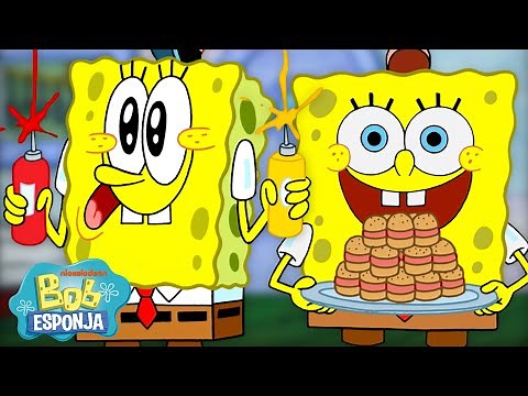 Bob Esponja COCINANDO durante 60 minutos 🔥 | Bob Esponja en Español
