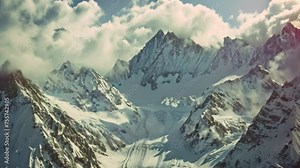 An aerial view of the Wasatch Front Rocky Mountain Range including Provo, Farmington Bountiful, Orem and Salt Lake City in winter.