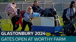 Sunshine and excitement abound as Glastonbury gates open - Latest From ITV News