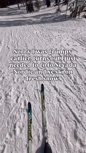 A bit of a sleepy powder day but it turns out that one inch of snow was just what we needed | Nevada Nordic