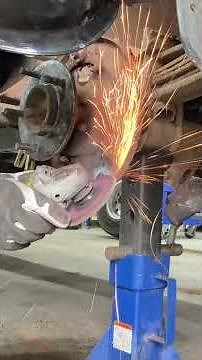 Rebuilding a drum brake backing plate for an OBS Ford.