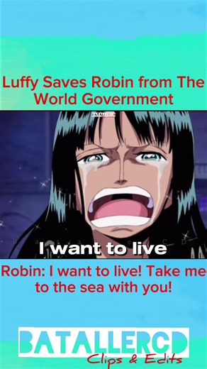 Luffy saves Robin from The World Government | The day Robin screams