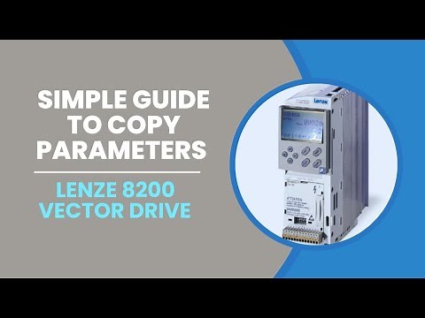 Transferring parameters, LENZE 8200 Vector Drive