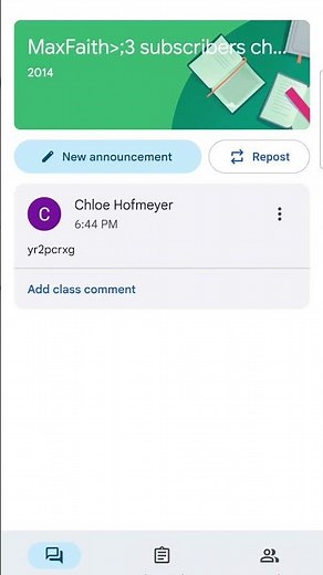 Google classroom code:)