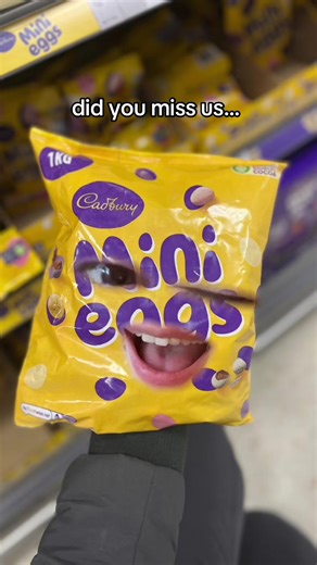 1KG bag of mini eggs are back at Waitrose Wimbledon… 🤭 #wearesoback #minieggs #waitrose #sweettreat #easter