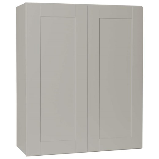 Reviews for Hampton Bay Shaker 30 in. W x 12 in. D x 36 in. H Assembled Wall Kitchen Cabinet in Dove Gray | Pg 1 - The Home Depot