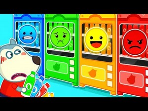 Máquina de Venda Automática de Água Emocional – Wolfoo Qual escolher? 🥤😰😡😊 | Wolfoo em português