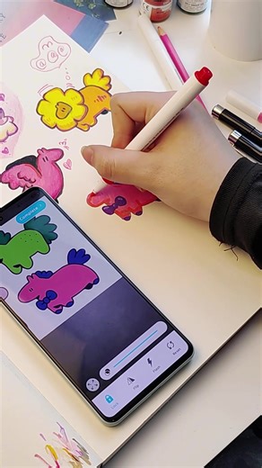 Adorable Drawing in Augmented Reality Art
