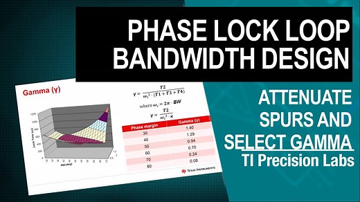 Phase lock loop (PLL) bandwidth design - Part 2 | Video | TI.com