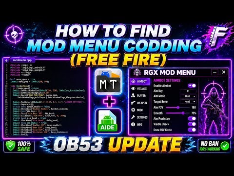 HOW TO FIND MOD MENU CODDING (FREE FIRE) 