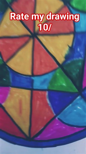 geometry circle drawing with colour