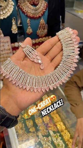 💕Luxury Pink Diamond One Carat Choker Set ✨