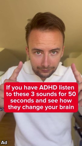 Nik on Instagram: "Which sound did you like the most? 🤔 If you have ADHD listen to these 3 sounds for 50 seconds and see how they change your brain ..you can download the app in my bio for endless versions of these sounds.. ..right now you’re listening to the focus sound.. ..which has been scientifically shown.. ..to increase your focus, because.. ..the beat is stimulating but not distracting.. ..making it ideal for tuning out distracting thoughts.. ..and focusing on what I need to.. ..this is 