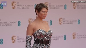 French actress Léa Seydoux walks the red carpet at BAFTA Film Awards