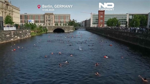 Watch: Mass swim in Berlin calls for end to Spree River ban