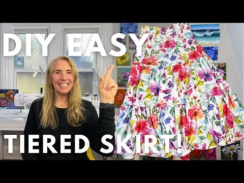 Make Your Own Three-Tiered Gathered Skirt: Easy Step-by-Step Tutorial!