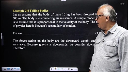 Falling bodies by "First Order Differential Equation" | Professor Anwer Explains