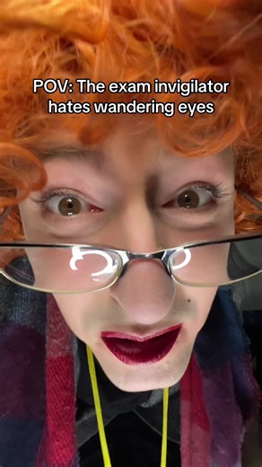 Exam Invigilator's Struggles with Wandering Eyes