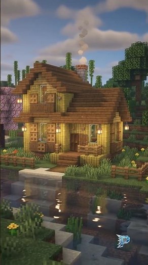 Cozy Bamboo House in Minecraft – build Showcase #shorts #minecraft