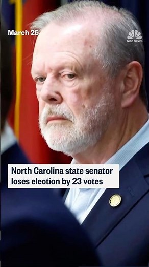 North Carolina state senator loses election by 23 votes