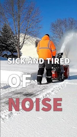 Sick and tired of noisy Snowblowers? #home #noisereduction #soundinsulation #soundproofwindow