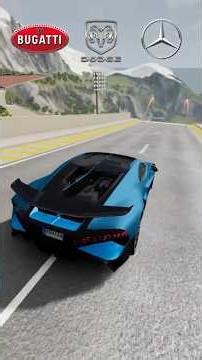 Bugatti vs Dodge vs Mercedes – Extreme Jump Test! Which Car Flies Farthest? #beamng