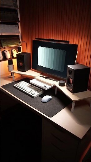 Added a monitor riser with drawer on my desk setup