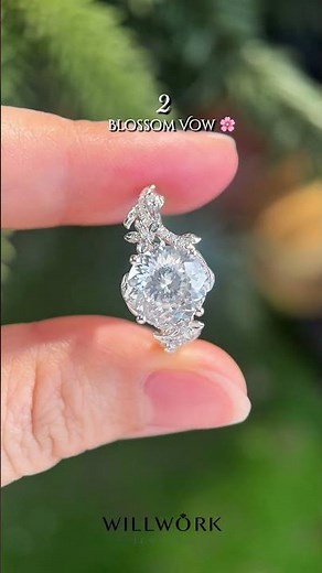 Blossom Vow Round Lab Grown Diamond Ring Timeless Floral Engagement Ring