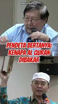 PENDETA BERTANYA: KENAPA AL-QURAN DIBAKAR?