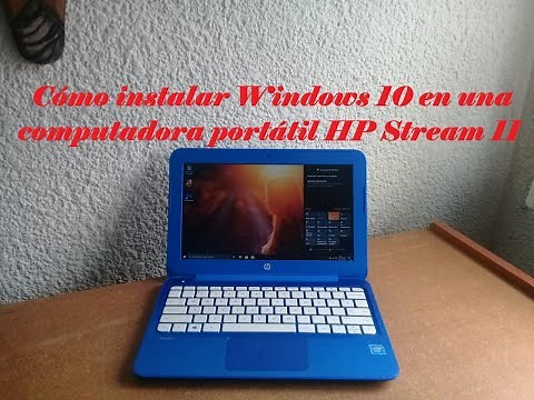 Cómo Formatear e Instalar Windows 10, Portátil HP Stream 11.
