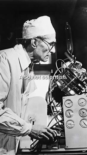 A Soviet scientist drained a dog of all its blood until it was clinically dead then brought it back to life with a machine he invented and the reanimated dog stayed alive for three days Meet Sergei Brukhonenko In nineteen twenty five he built a device called the auto ejector that pumped oxygenated blood through a severed dogs head This was Soviet era science with no ethics committees and no regard for animal suffering He filmed these experiments because nobody would believe what he did to these 