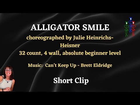 Alligator Smile line dance short clip