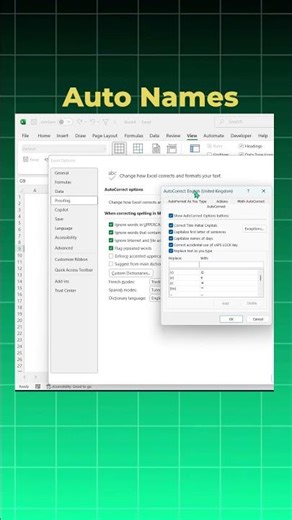 Excel AutoCorrect Hack: Type Short, Expand Instantly!