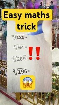 Easy maths trick 😍 #shorts