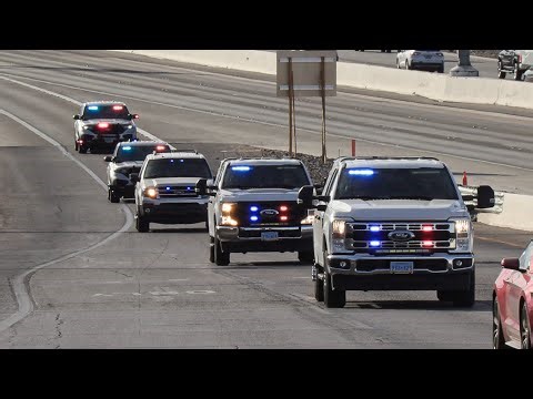 Bomb Squad, ATF, & Bomb Detection K-9 Convoy Responding
