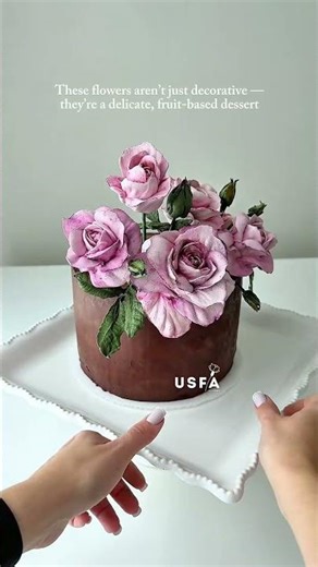 This Rose Cake Is Made of Fruit-Based Marshmallow (Zefir Flowers)