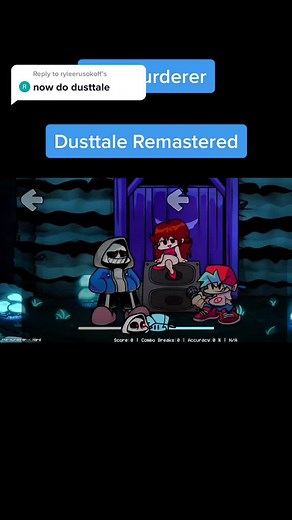 Dusttale Remastered in Friday Night Funkin Gameplay
