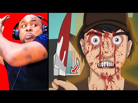 REACTING TO TRUE STORY SCARY ANIMATIONS #6 (DO NOT WATCH BEFORE BED!)