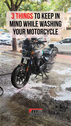 Things to keep in mind while washing the motorcycle