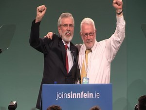 12K views · 410 reactions | Sinn Féin President Gerry Adams TD makes his historic Presidential address to the 2017 Sinn Féin Ard Fheis in Dublin. | Sinn Féin Ireland | Facebook