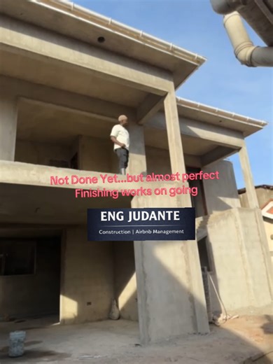 Almost there 👷🏽‍♂️ Finishing works in progress — quality and detail matter. Eng Judante | Construction Engineer#EngJudante #siteprogress #engineerlife #constructionupdate #foryou